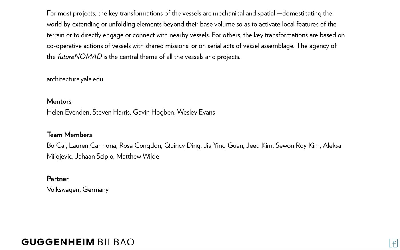 Guggenheim Museum Bilbao — Motion: Autos, Art, Architecture